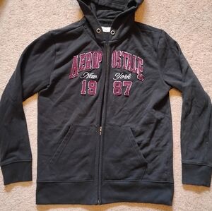 Black Aeropostale 1987 heritage hoodie